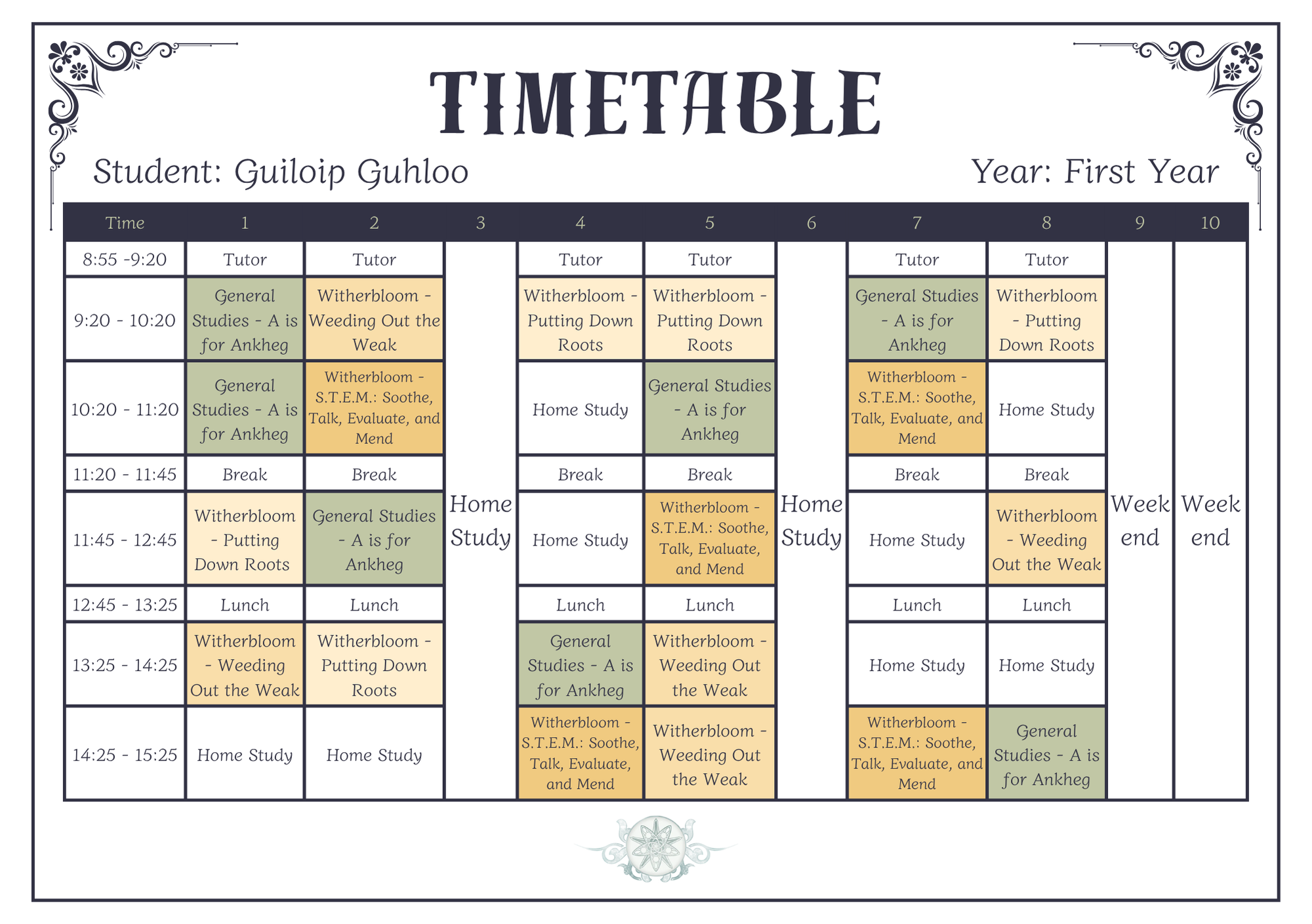 First Year Timetable - Cameron.png
