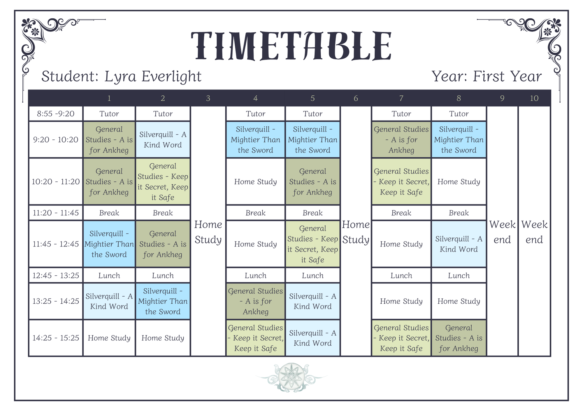 First Year Timetable - Megan.png