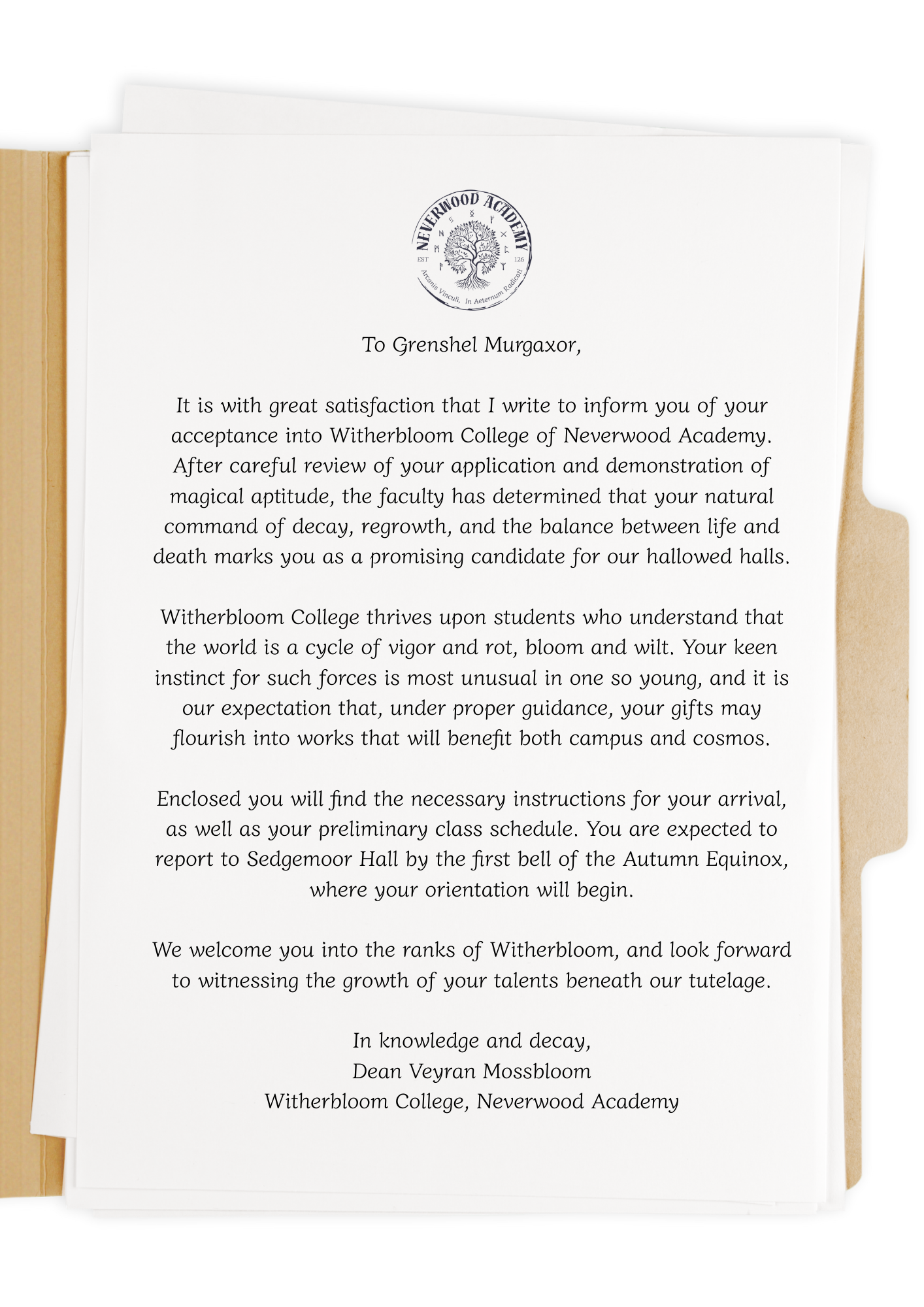 Acceptance, Grenshal.png