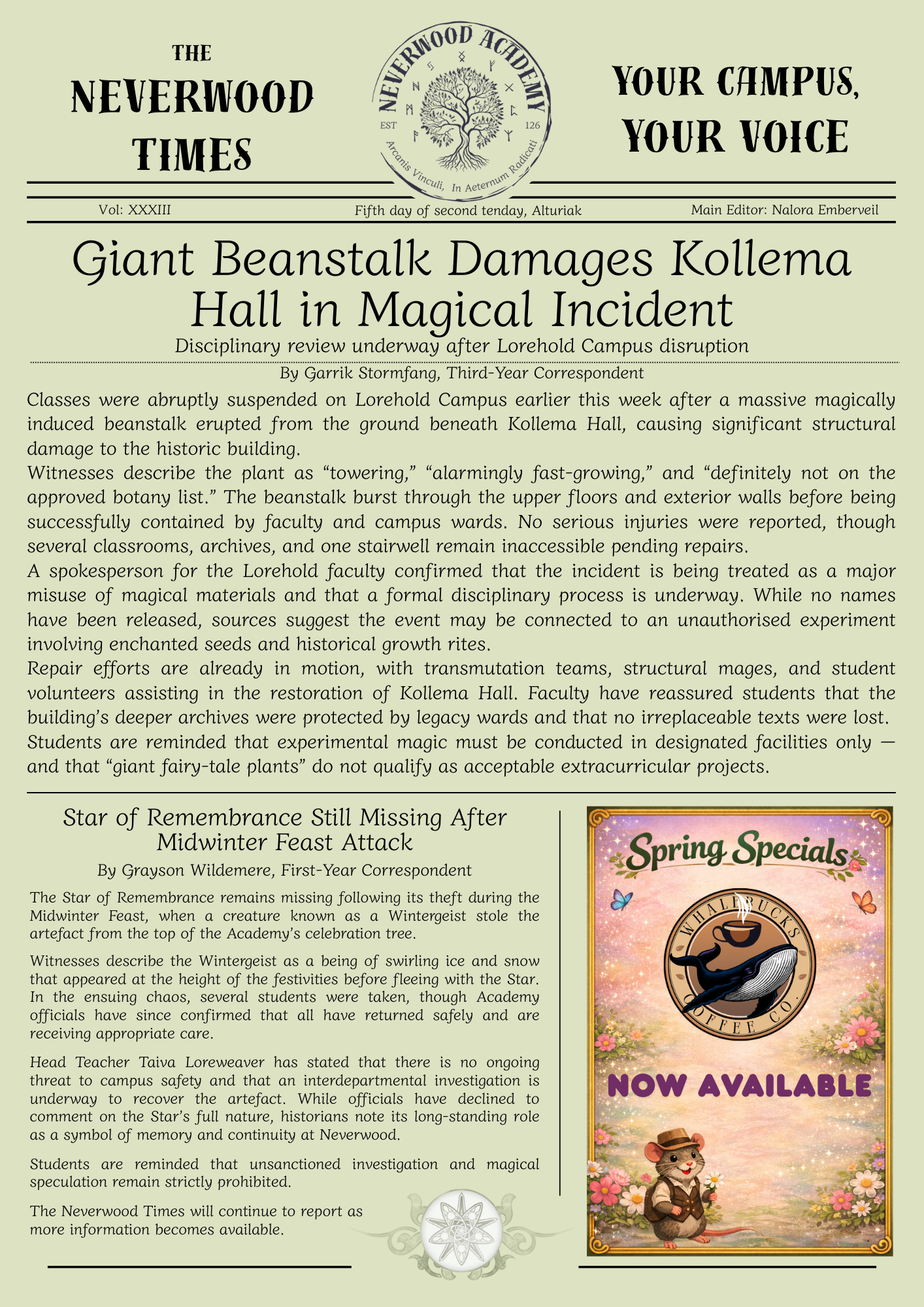 Neverwood Times - Vol XXXIII.png
